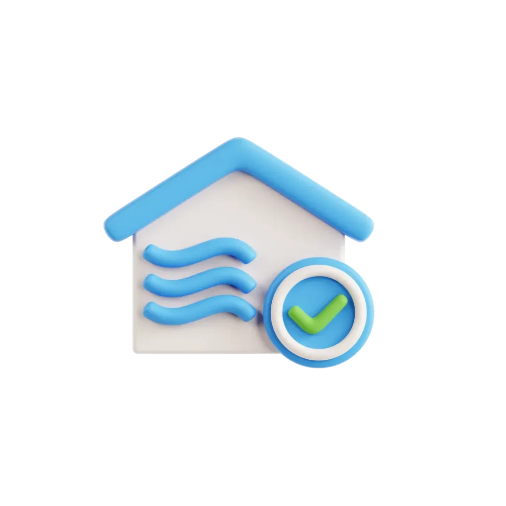 Air quality monitoring system tracking PM2.5, CO2, temperature and humidity